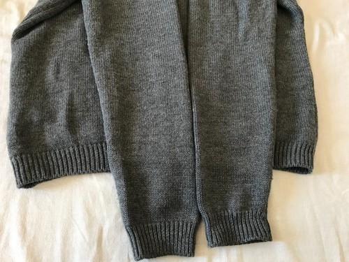 ZARA MEN'S GRAY SHAWL COLLAR CARDIGAN WOOL COMBO KNITTED LARGE US EU - Picture 9 of 10