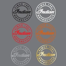 BM-12001 Indian Motorcycle 1901 Logo Cut Vinyl Window Decal Bumper Sticker