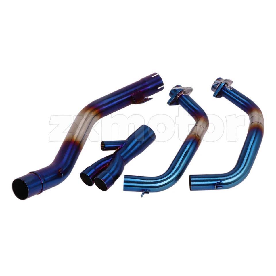 Juego de tubos de cabezal Blue Exhuast para Honda CB500F CB500X CBR500R 2013-2024 Foto 2 de 4
