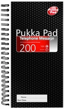 Pukka Pad, Telephone Message Book 152 x 280mm, 200 Messages Pack of 5