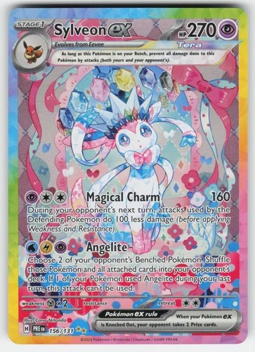 NM   Sylveon ex   156/131   Prismatic Evolutions   SIR   Pokemon