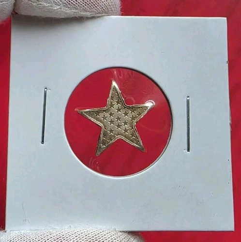 STAR Shaped - 1/10 troy oz .999 Fine SILVER Mini Coin Round Bar Ingot - RARE!