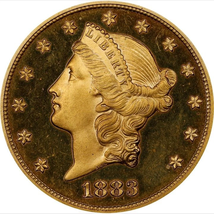 1883 $20 Liberty Head Double Eagle PCGS PR65DCAM