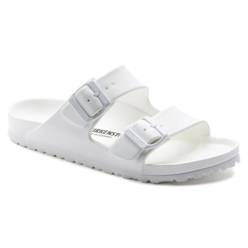 Birkenstock Unisex Arizona Essentials Buckle Sandals - 0129441 - White - New