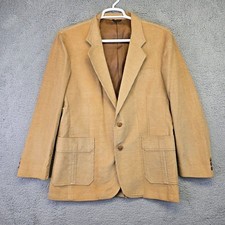 Vintage Levis Corduroy Blazer Men's 42R Tan Brown Jacket Sports Coat Western Y2K