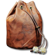 Dice Bag, DND Dice Pouch, Drawstring Dice Bag Spotted PU Leather, Perfect for...