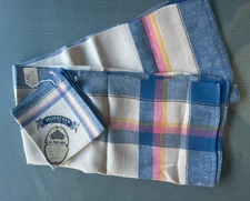 Pure Linen Tablecloth 35"x35" Napkins 12"x12 Vintage 1933 Made In Czechoslovakia