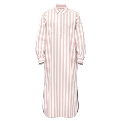Victoria's Secret Modal-Cotton Sleep Tunic/Gown XS *Toasted Sugar Stripe* NEW!
