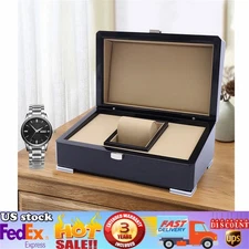 Luxury Single Wood Watch Box Gift Case Wristwatch Presentation Organizer Storage