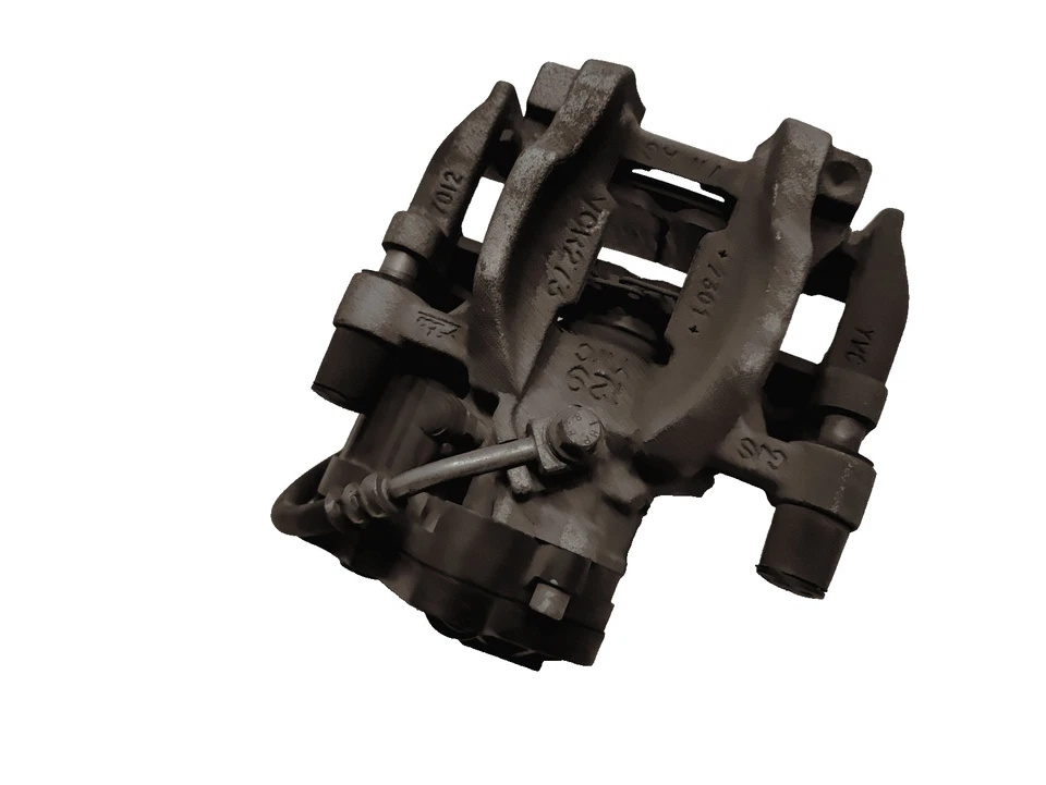 Pinza de freno trasera izquierda del lado del conductor OEM Volkswagen Atlas 2018-2025 con actuador Foto 2 de 4