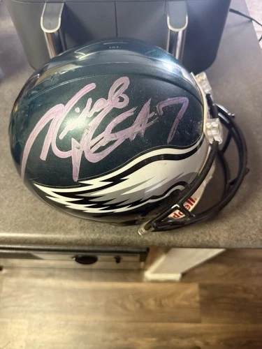 Michael Vick Signed Black Sparkle Philadelphia Eagles Full Size Replica Helmet