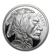1 oz Buffalo Silver Round .999 fine Silver Bullion 1 Troy Ounce Trusted Seller 82.43 per troy oz