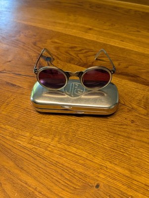 Archive Jean Paul Gaultier 56 3272 Sonnenbrille Vintage Steampunk Rot Japan Y2K
