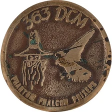 Bronze Usaf Air Force 363rd Fighter Dcm Phantom Phalcon Phixer 1970s Belt Buckle