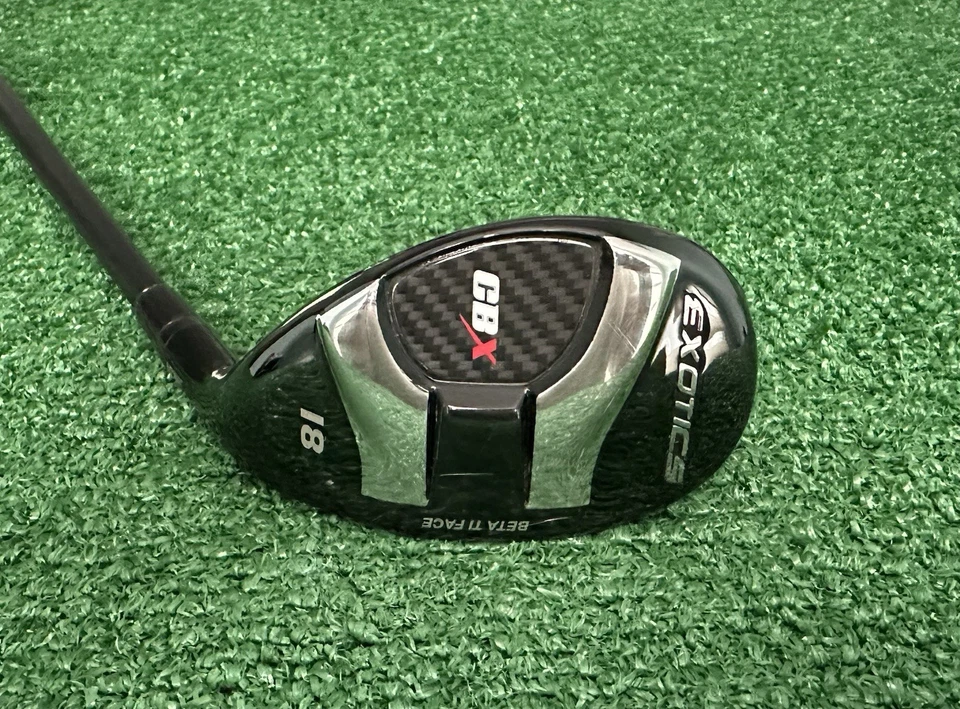 Tour Edge EXOTICS CBX 18° Hybrid/Utility Driving Iron, X-Flex HZRDUS, MRH + HC - Image 2 of 4