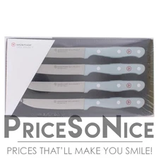 Wusthof Gourmet Blue Steak Knives, Set of 4 MSRP $135