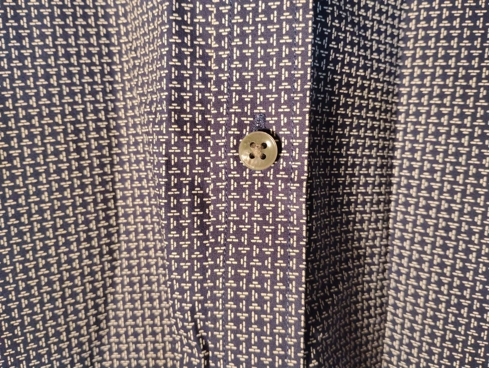 Camisa de vestir Michael Kors para hombre 97 % algodón ajustada elástica XL 17 34/35 Foto 3 de 4