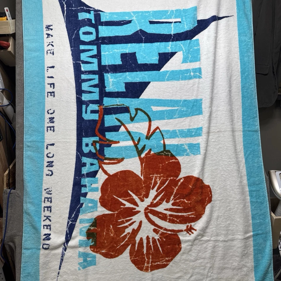 Tommy Bahama “Relax Make Life One Long Weekend” Beach Towel Hibiscus - Image 3 of 4