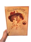 VTG Metal Beer Wall Sign Adolph Coors Golden Brewery Colorado "Lady In Red Hat"