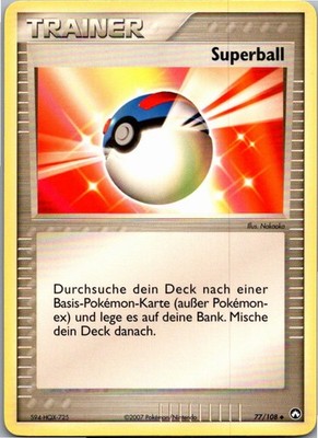 Pokémon Superball 77/108 EX Power Keepers 2007 Deutsch