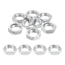 M14x1x6mm Steel Hex Nuts, 12Pcs Metal Screw Nuts Fasteners, 19mm Width