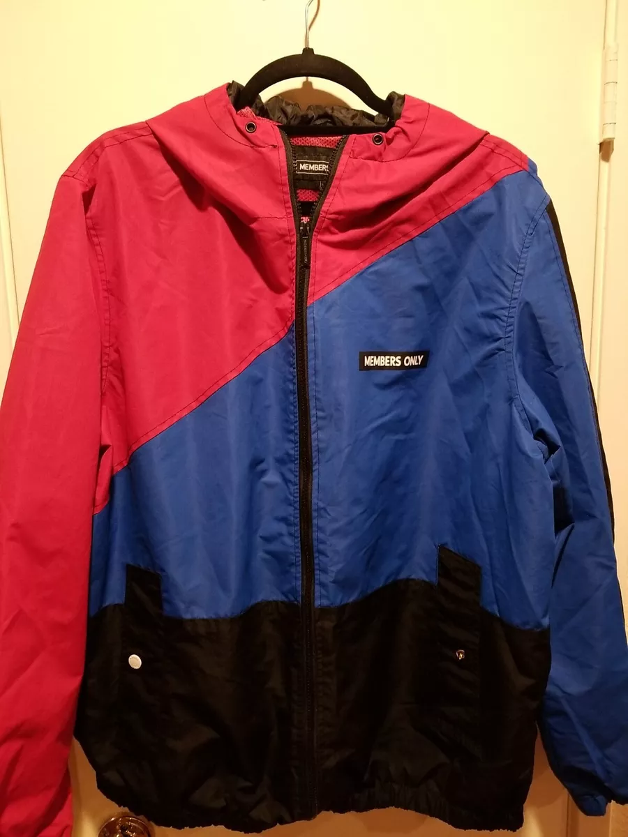 Members only color block clearance jacket