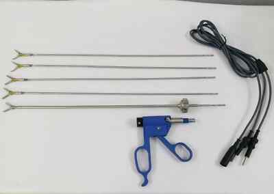 Laparoscopic Bipolar Maryland Fenestrated Dissector Inserts Handle Cable Set 5mm