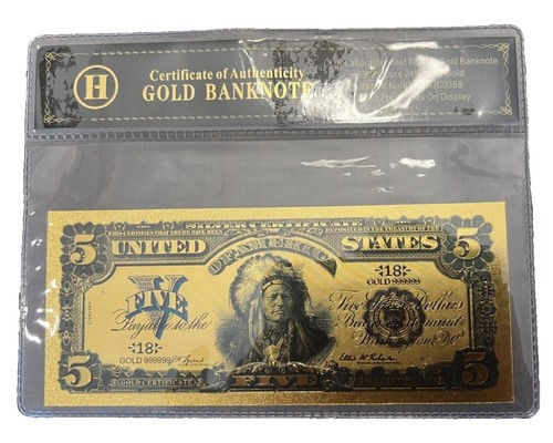 $100 Charlie Brown Peanuts Cartoon Novelty 24K Gold Foil Plated