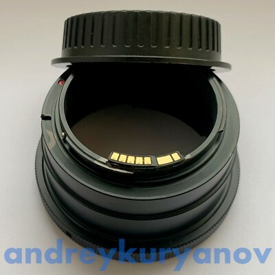 Pentacon Six to Canon EOS EF with Dandelion chip. P6 Canon. 