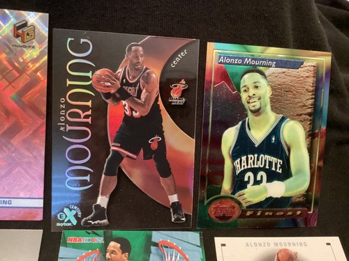 ALONZO MOURNING (25) card Lot SERIAL #, INSERTS, SCARCE PREMIUM BRANDS, HEAT - Picture 5 of 17
