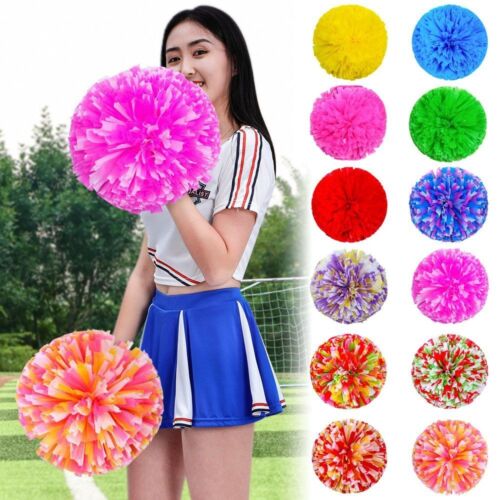 pompoms Cheerleading Cheering Ball Dance Party Decorator Club Sport Supplies - Picture 1 of 24