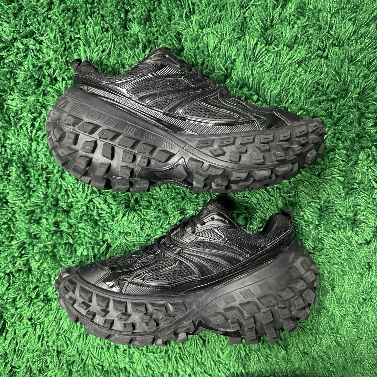 Size 12 - Balenciaga Defender Bouncer Sneaker Black - Super Size 12 - Balenciaga Defender Bouncer Sneaker Black - Super
