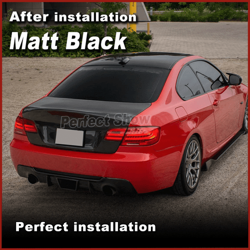 For BMW 3Series E92 E93 335i M Tech 2008-11 Matt Black Rear Bumper Diffuser Lip - Picture 2 of 13