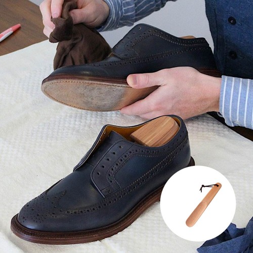 Medium Shoehorn Wooden Shoes Lifter Durable Shoe Horn Simple shoe lifter