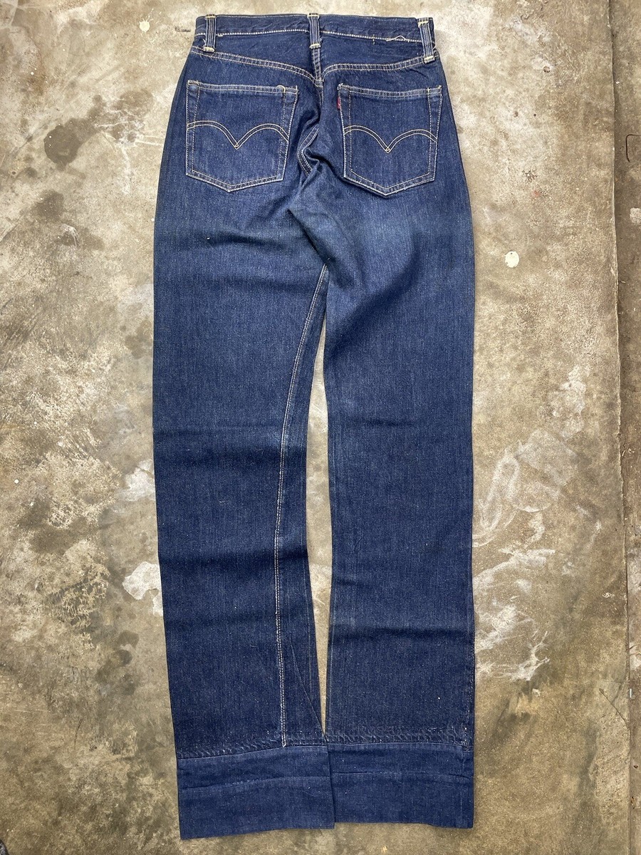 40's Levi's 501 Big E One Sided Tab Hidden Rivet Selvedge