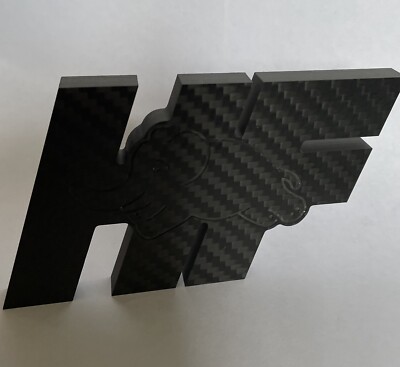 Lancia HF Elephante Carbon Schreibtischblock Kunstwerk