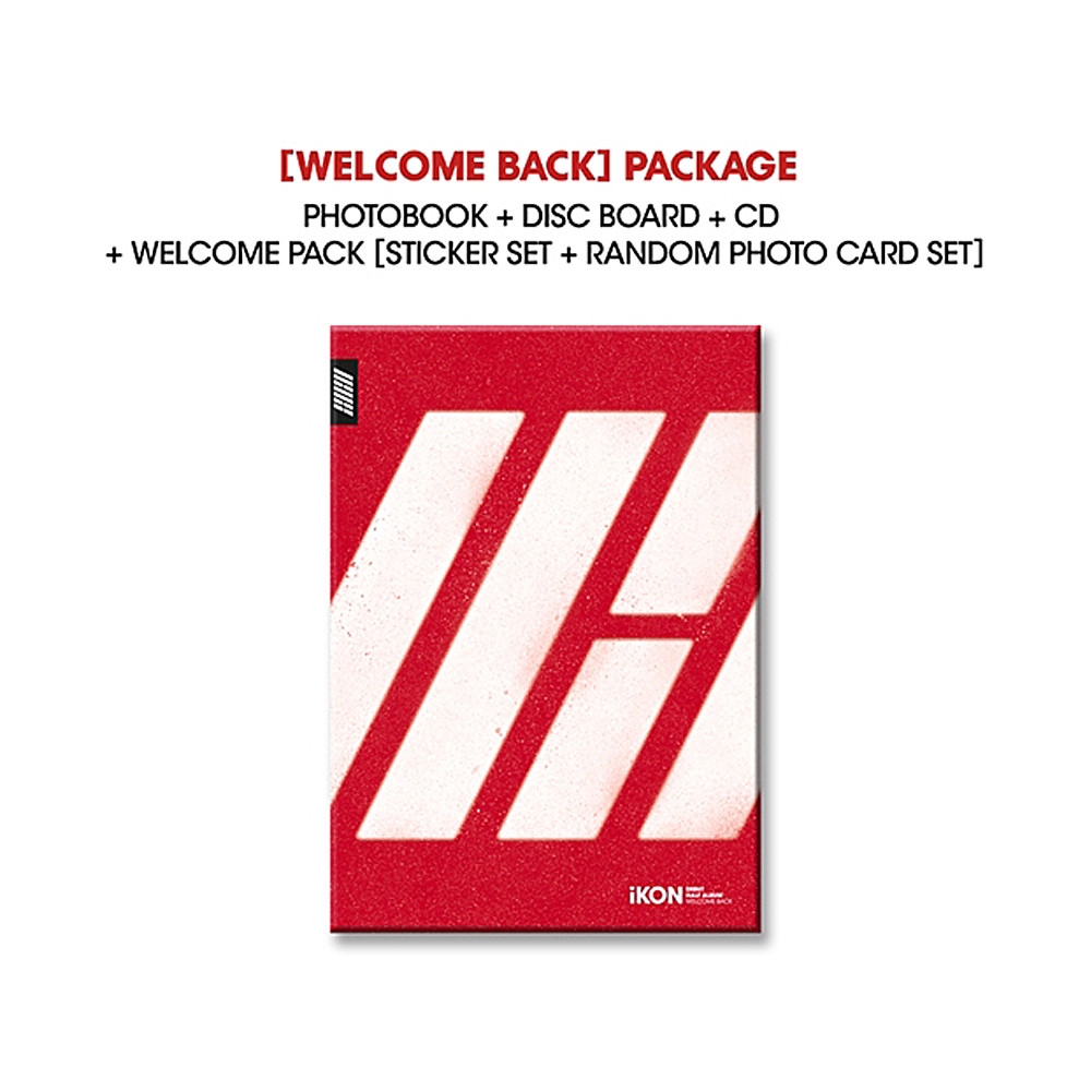 iKON WELCOME BACK DEBUT HALF ALBUM CD+Photobook+Welcome Pack KPOP