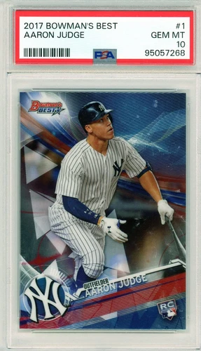 2017 Bowman's Best Aaron Judge Rookie RC #1 PSA 10 New York Yankees