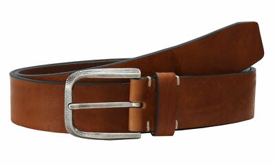 LLOYD Cintura Sottile Uomo | Vera Pelle Cognac | Larghezza 3,5 Cm | Accorciabile - 2