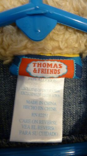 Thomas The Train and Friends Kids Baby Sz 12 mos Jean Denim Blue Jacket - Picture 2 of 5