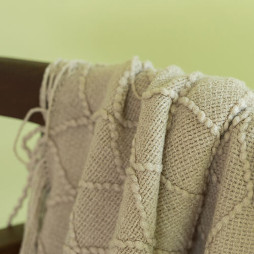 Decorative Throw Blanket - 50x60 in Soft Knit with Delightful Fringe Edges - Picture 10 of 19