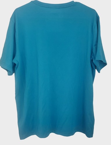 George T-Shirt Tees Lot Mens Large 42 44 Blue Red Crew Neck Short Sleeve Casual - Picture 3 of 11