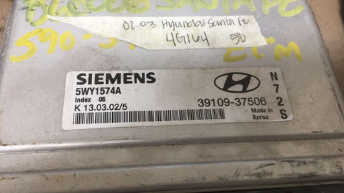 39109-37506 Hyundai Santa Fe 2002-2003 ecm ecu computer | eBay