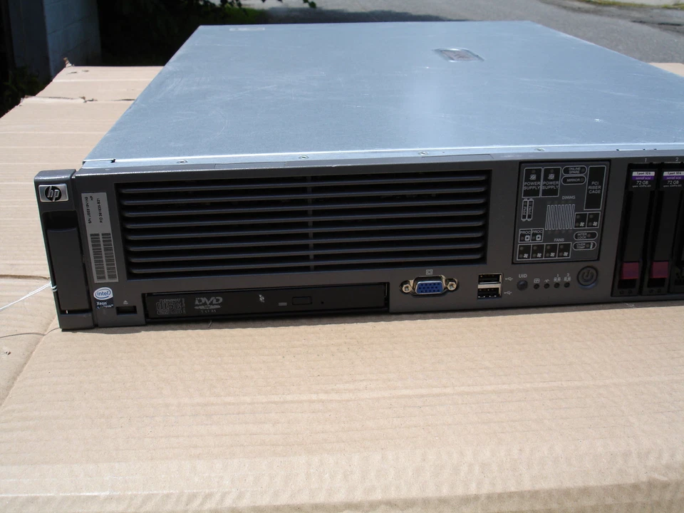 HP ProLiant DL380 G5 2x Xeon 2.0GHz Quad Core X5130 16GB RAM 2x72GB 10K HD 2.5" - Image 4 of 4