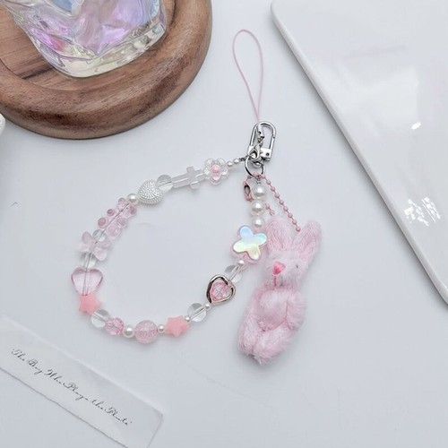 Phone Chain Acrylic Alloy Material Stylish Accessory Phone Jewelry for Woman - Zdjęcie 7 z 8
