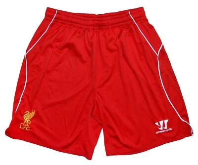 LIVERPOOL ENGLAND 2014 2015 HOME FOOTBALL SHORTS WARRIOR SIZE M ADULT - Image 1 of 4