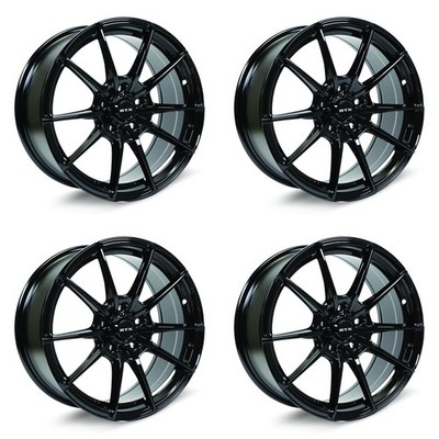 Set of 4 16in Black Alloy Wheel Rims for 2005+ Chevrolet, RTX91AE 16x7 5x114.3 E