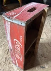 Vintage Coca-Cola Wooden Red Soda Bottle Crate Antique