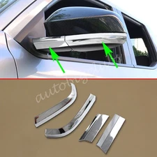 For Toyota Tacoma 2024-2025 Chrome Rearview Mirror Stripe Cover Trims Accessory