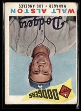 1960 Topps Walt Alston Low Grade Set Break #212
